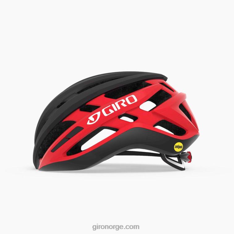 Giro unisex agilis mips hjelm R26ZP636 matt sort/lys rød