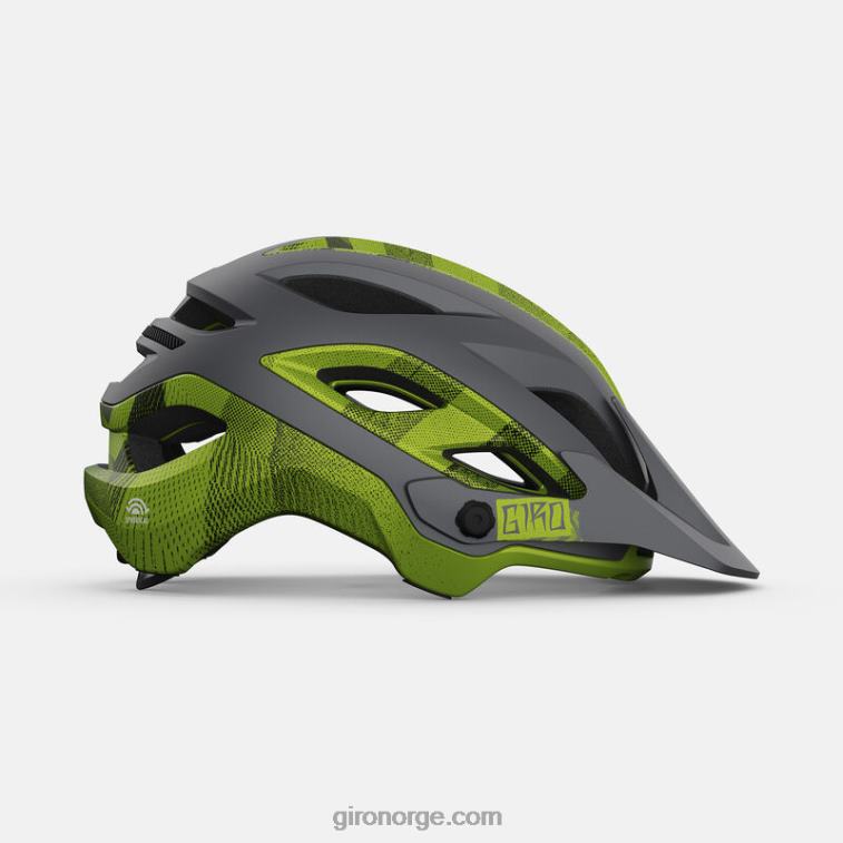 Giro unisex fortjener sfærisk hjelm R26ZP475 matt metallisk svart/ano lime