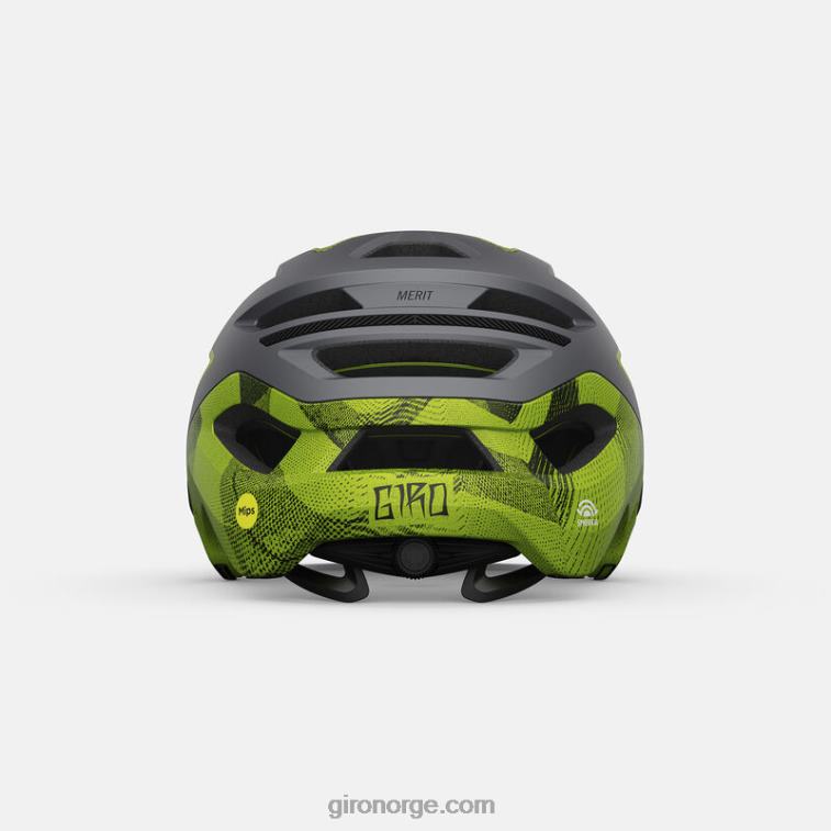 Giro unisex fortjener sfærisk hjelm R26ZP475 matt metallisk svart/ano lime