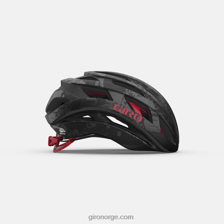 Giro unisex helios sfærisk hjelm R26ZP276 matt svart kryss