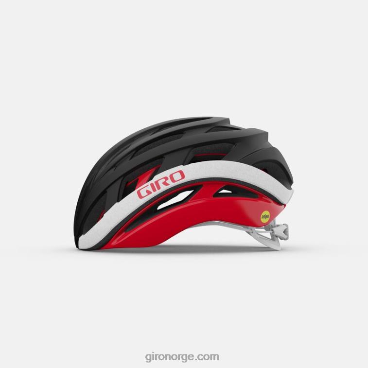 Giro unisex helios sfærisk hjelm R26ZP278 matt sort/rød