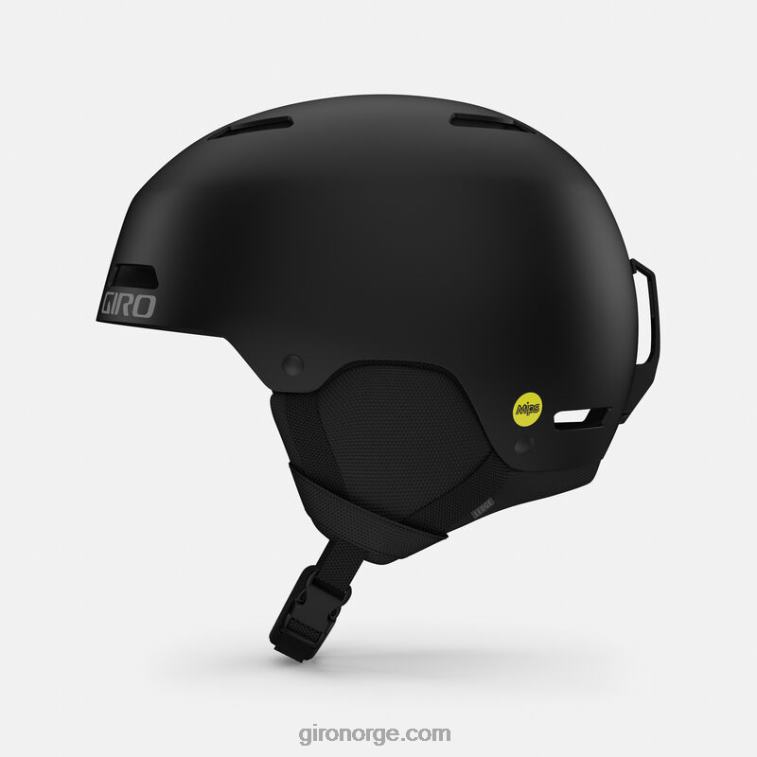 Giro unisex ledge mips asiatisk passform hjelm R26ZP199 Matt svart