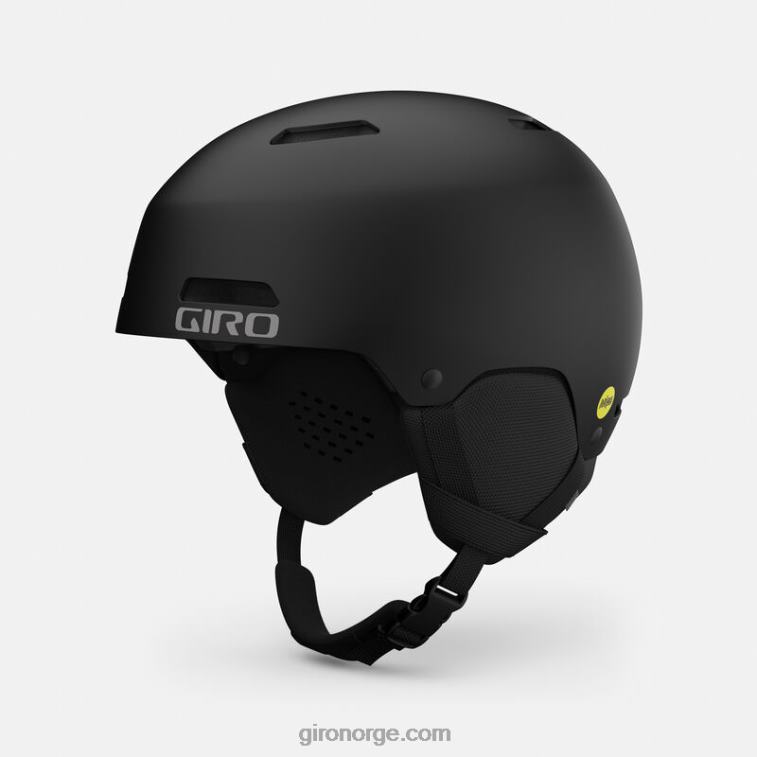 Giro unisex ledge mips asiatisk passform hjelm R26ZP199 Matt svart
