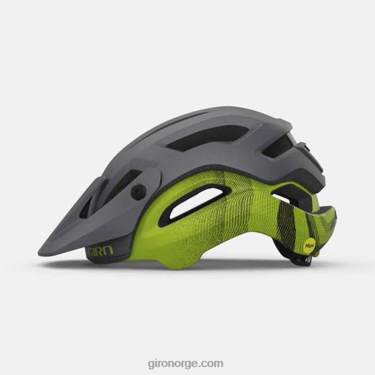 Giro unisex manifest sfærisk hjelm R26ZP587 matt metallisk svart/ano lime