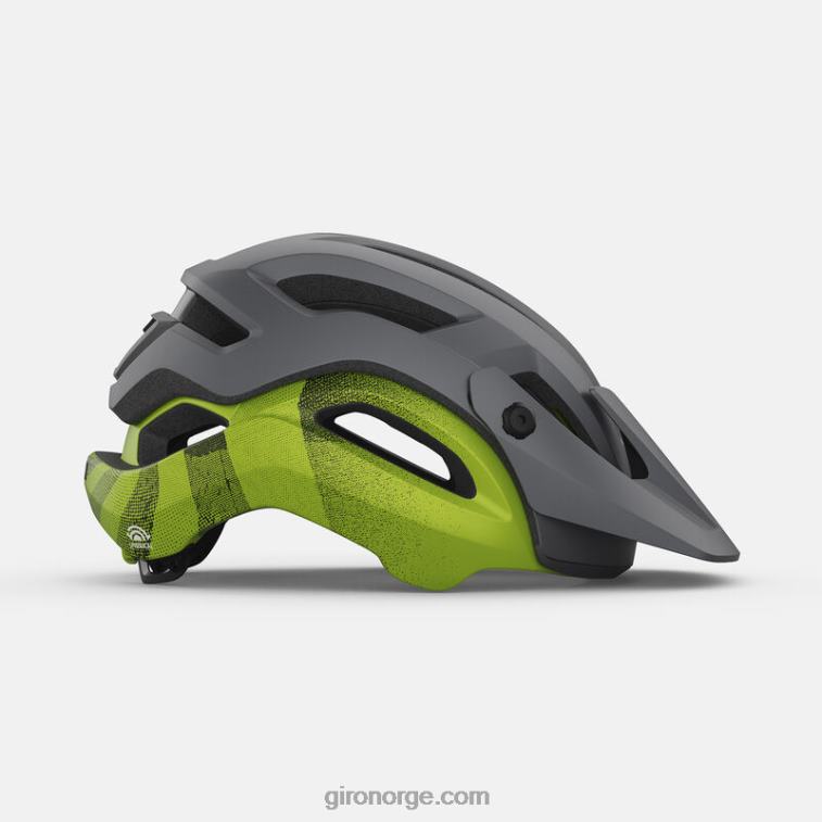 Giro unisex manifest sfærisk hjelm R26ZP587 matt metallisk svart/ano lime