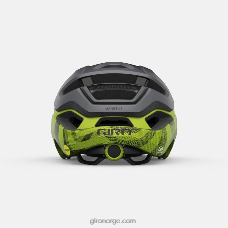 Giro unisex manifest sfærisk hjelm R26ZP587 matt metallisk svart/ano lime