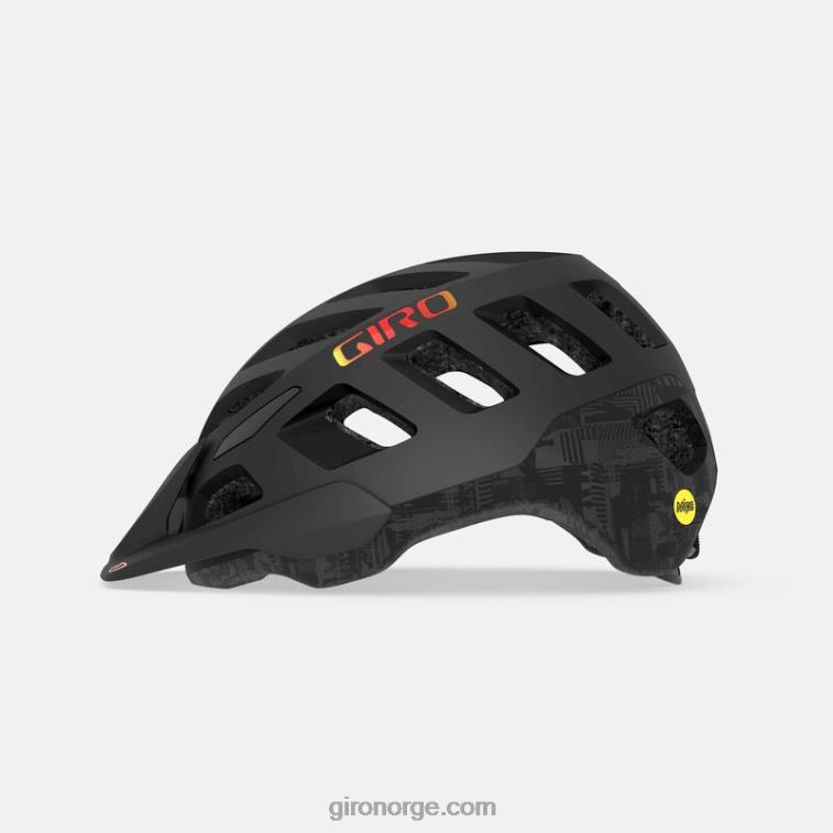 Giro unisex radix mips hjelm R26ZP624 matt svart hypnotisk