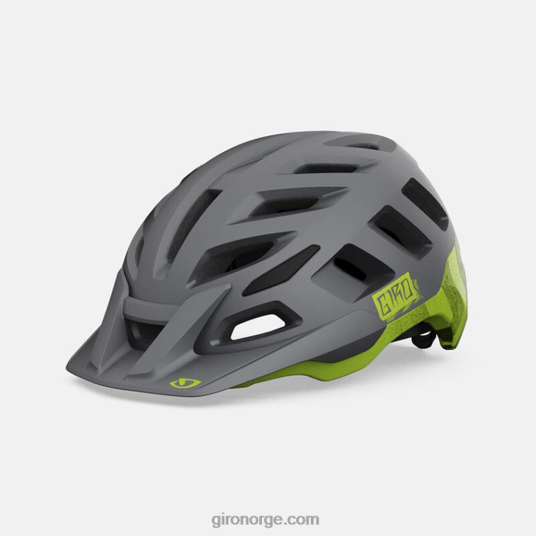 Giro unisex radix mips hjelm R26ZP627 matt metallisk svart/ano lime