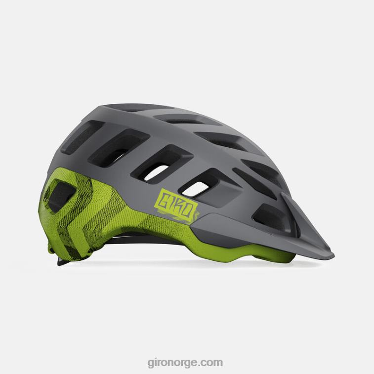 Giro unisex radix mips hjelm R26ZP627 matt metallisk svart/ano lime