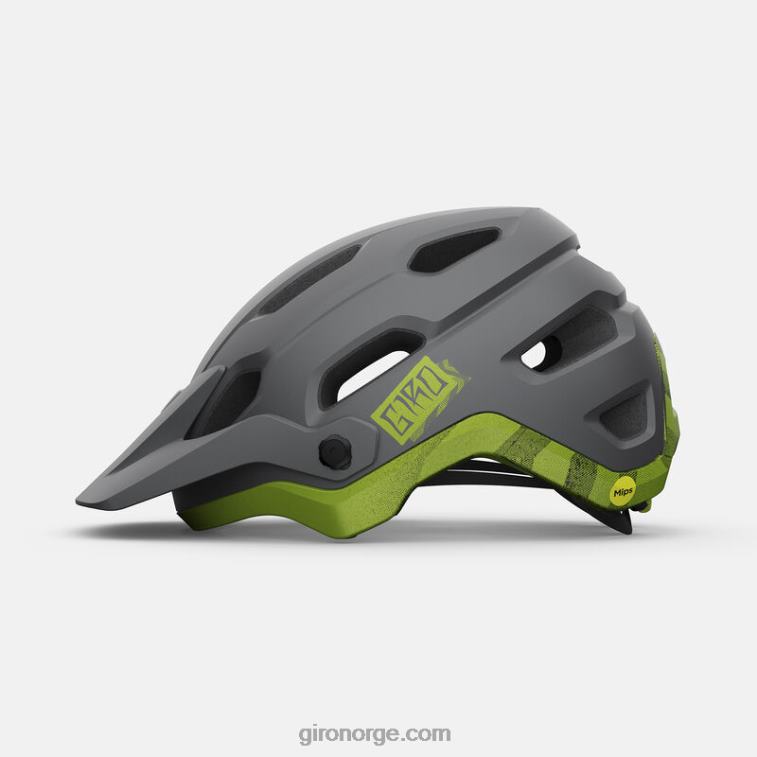 Giro unisex source mips hjelm R26ZP548 matt metallisk svart/ano lime