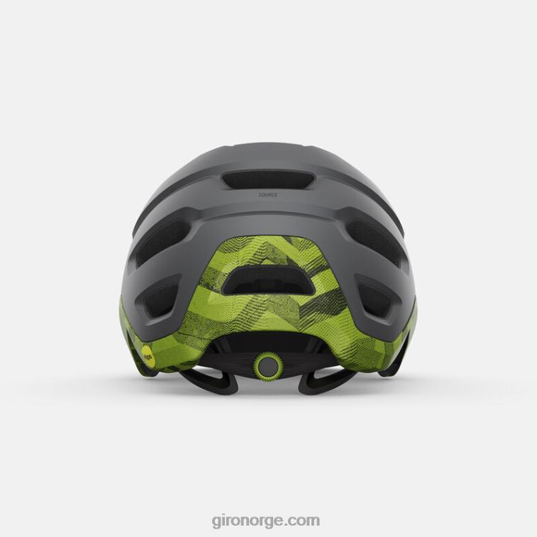 Giro unisex source mips hjelm R26ZP548 matt metallisk svart/ano lime