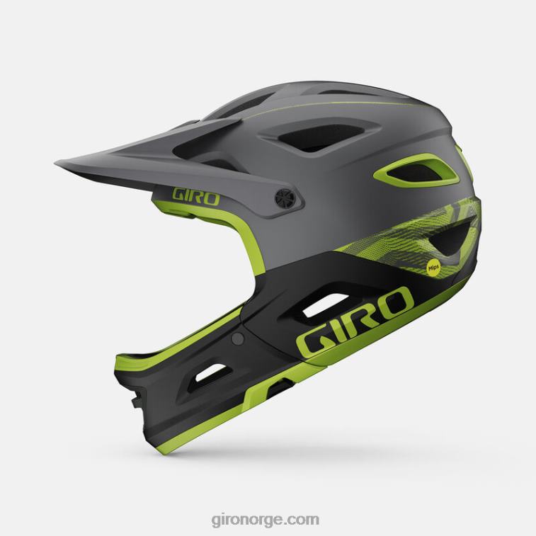 Giro unisex switchblade mips hjelm R26ZP556 matt metallisk svart/ano lime