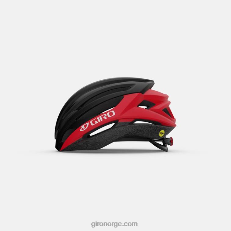 Giro unisex syntaks mips hjelm R26ZP616 matt sort/lys rød
