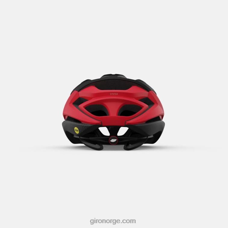 Giro unisex syntaks mips hjelm R26ZP616 matt sort/lys rød