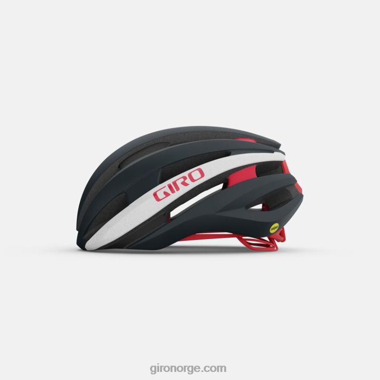 Giro unisex synthe mips ii hjelm R26ZP483 matt portaro grå/hvit/rød