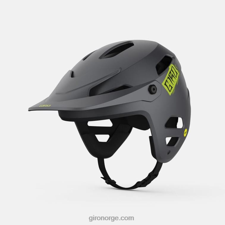 Giro unisex tyrann sfærisk hjelm R26ZP283 matt metallisk svart/ano lime