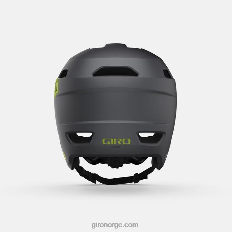Giro unisex tyrann sfærisk hjelm R26ZP283 matt metallisk svart/ano lime