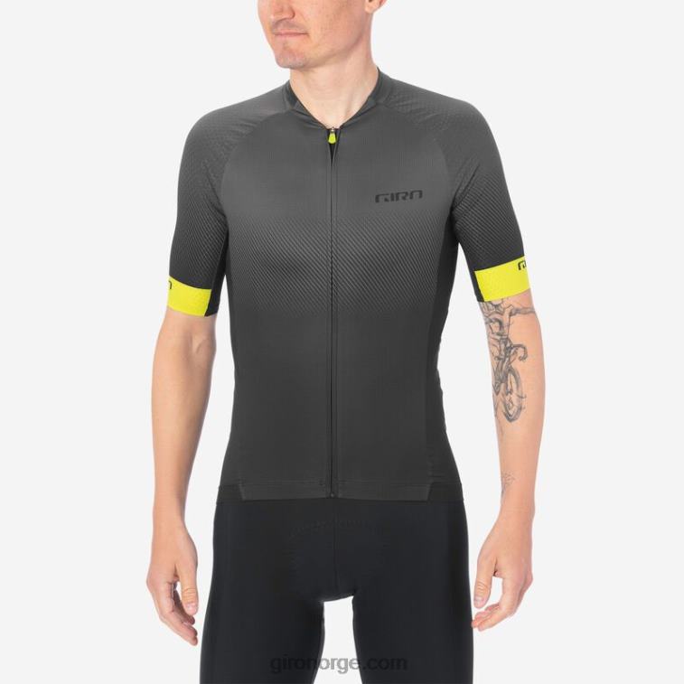 Giro menn chrono pro jersey R26ZP440 svart/kull overgang