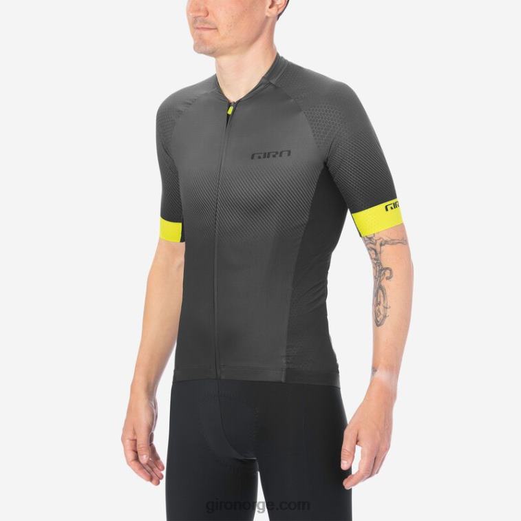 Giro menn chrono pro jersey R26ZP440 svart/kull overgang