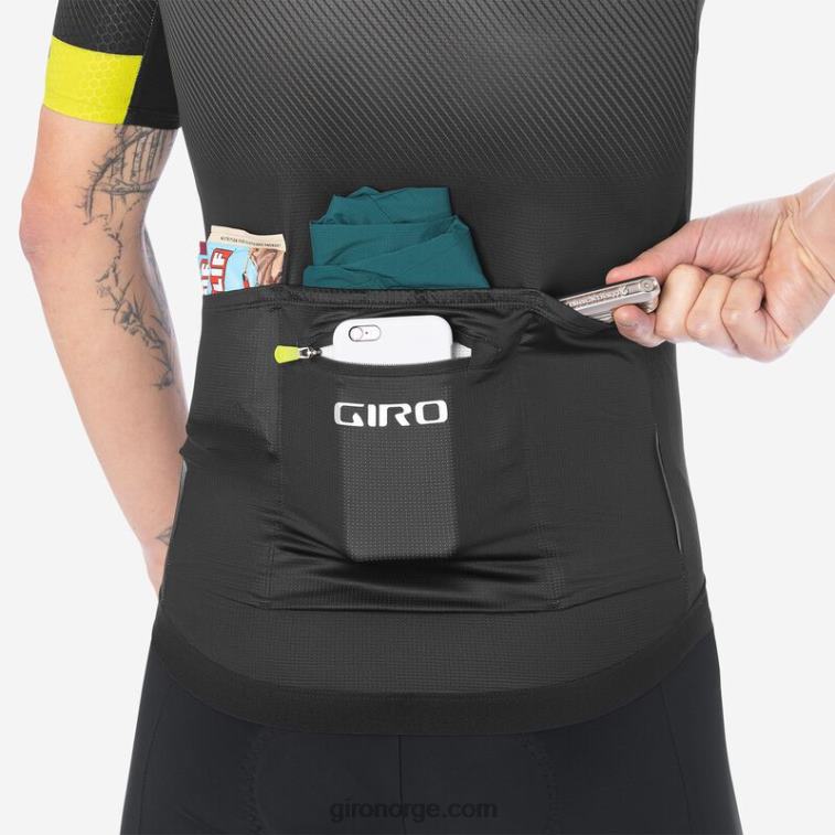 Giro menn chrono pro jersey R26ZP440 svart/kull overgang