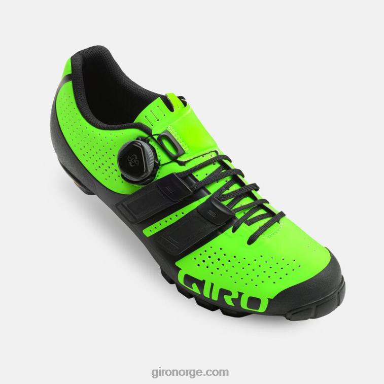 Giro unisex kode techlace sko R26ZP1542 lime/svart