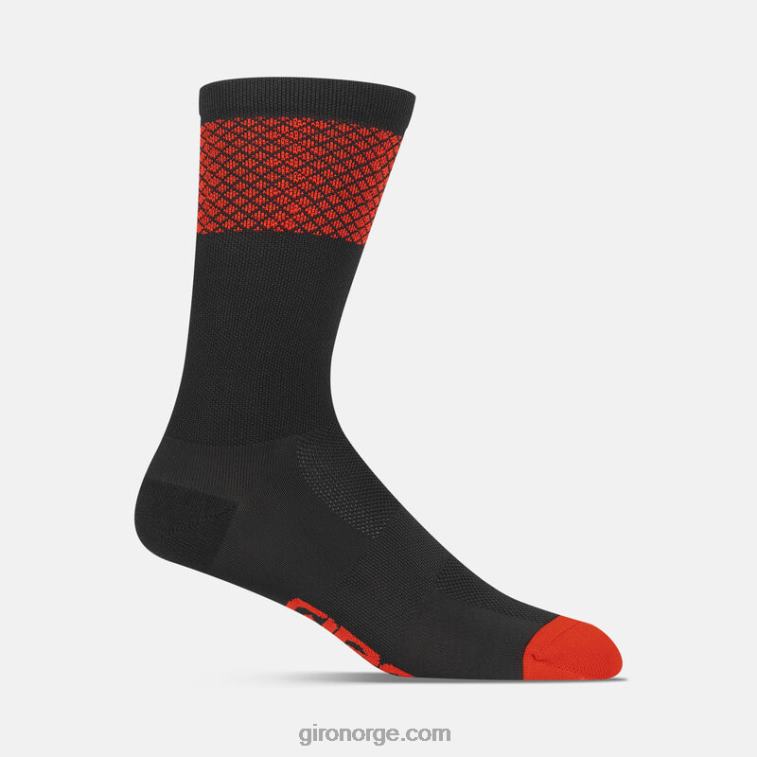 Giro unisex comp racer høyvektsokk R26ZP789 svart/lys rød