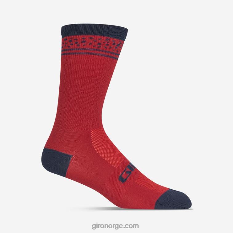 Giro unisex comp racer høyvektsokk R26ZP792 mørke røde linjer