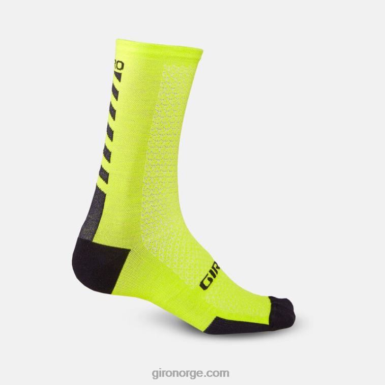 Giro unisex hrc+ merinoullsokk R26ZP911 lys lime/svart