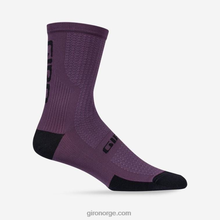 Giro unisex hrc+ merinoullsokk R26ZP913 støvete lilla/svart
