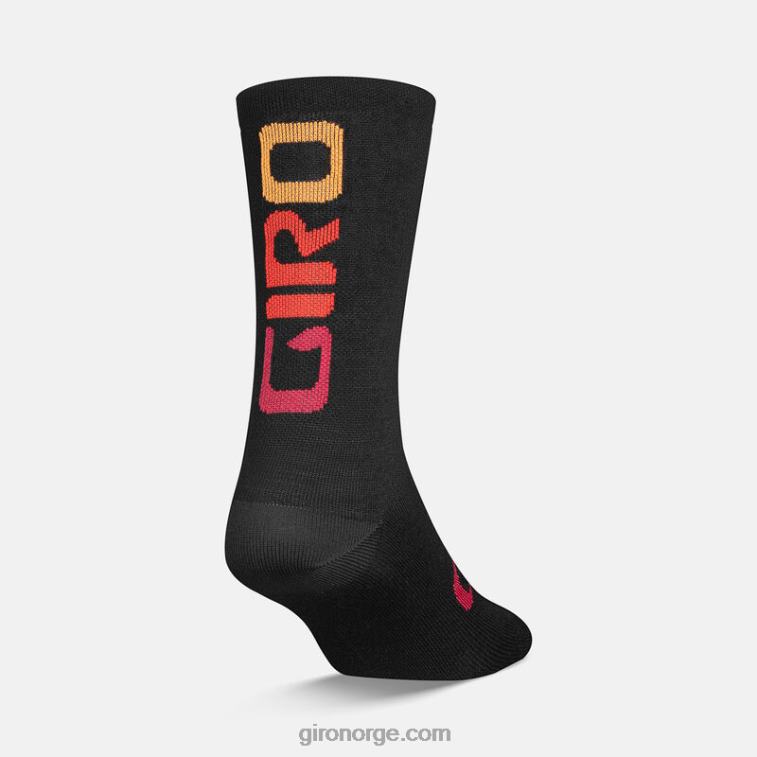 Giro unisex sesongbasert merinoullsokk R26ZP189 svart hyperglitsj