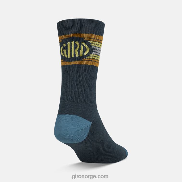Giro unisex sesongbasert merinoullsokk R26ZP905 havn blå sol